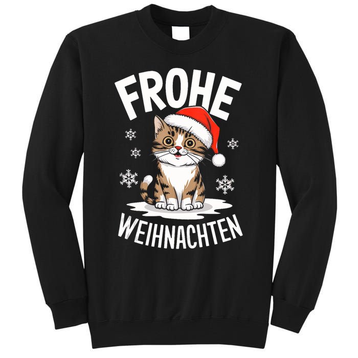 Merry Christmas Munchkin Cat Frohe Weihnachten Tank Top Tall Sweatshirt