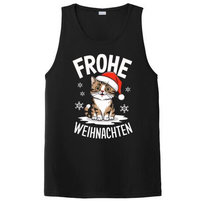 Merry Christmas Munchkin Cat Frohe Weihnachten Tank Top PosiCharge Competitor Tank