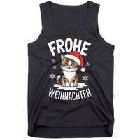 Merry Christmas Munchkin Cat Frohe Weihnachten Tank Top Tank Top