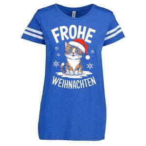 Merry Christmas Munchkin Cat Frohe Weihnachten Tank Top Enza Ladies Jersey Football T-Shirt