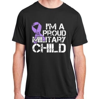 Military Child Month Purple Up Brat Adult ChromaSoft Performance T-Shirt