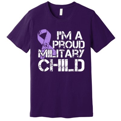 Military Child Month Purple Up Brat Premium T-Shirt