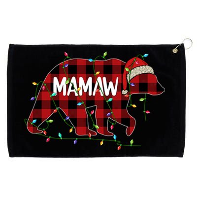 Merry Christmas Mamaw Bear Santa Light Family Xmas Pajama Cute Gift Grommeted Golf Towel