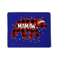 Merry Christmas Mamaw Bear Santa Light Family Xmas Pajama Cute Gift Mousepad