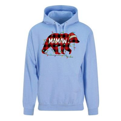 Merry Christmas Mamaw Bear Santa Light Family Xmas Pajama Cute Gift Unisex Surf Hoodie