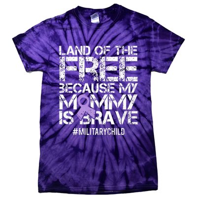 Military Child Month Purple Up Brat Tie-Dye T-Shirt