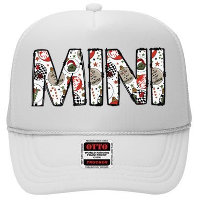 Mini Christmas High Crown Mesh Back Trucker Hat