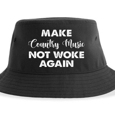 Make Country Music Not Woke Again Sustainable Bucket Hat