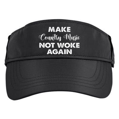 Make Country Music Not Woke Again Adult Drive Performance Visor