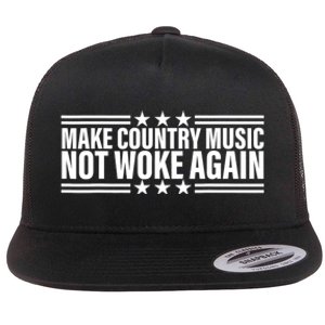 Make Country Music Not Woke Again Men Women Flat Bill Trucker Hat