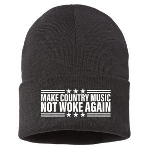 Make Country Music Not Woke Again Men Women Sustainable Knit Beanie