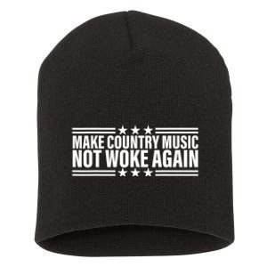 Make Country Music Not Woke Again Men Women Short Acrylic Beanie