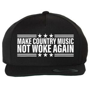 Make Country Music Not Woke Again Men Women Wool Snapback Cap