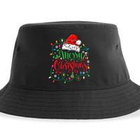 Merry Christmas Matching Family Santa Hat Lights Xmas Sustainable Bucket Hat