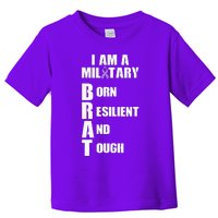 Military Child Month Purple Up Pride Brave Brat Toddler T-Shirt