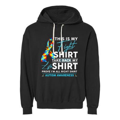 My Child May Be Non Verbal I May Be Nonverbal Autism Mom Garment-Dyed Fleece Hoodie