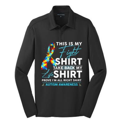 My Child May Be Non Verbal I May Be Nonverbal Autism Mom Silk Touch Performance Long Sleeve Polo