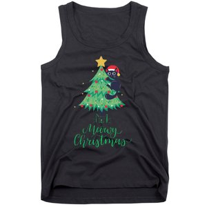 Meowy Christmas Tank Top