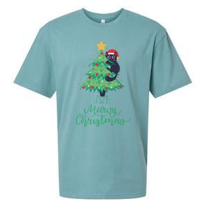 Meowy Christmas Sueded Cloud Jersey T-Shirt