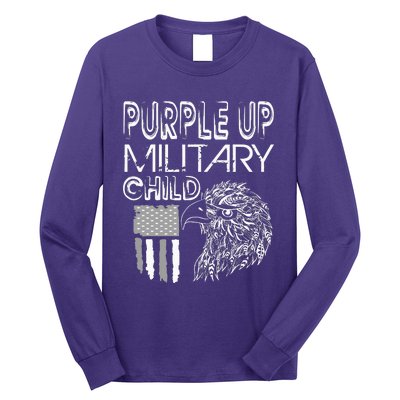 Military Childs Month Purple Up for Military Child Purple-Up Long Sleeve Shirt