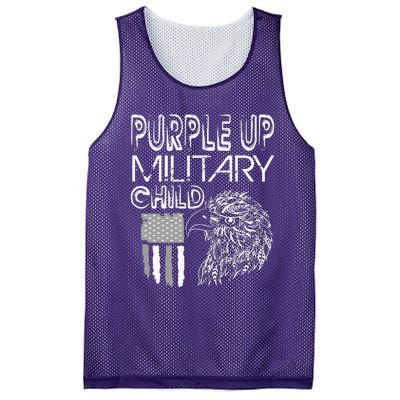 Military Childs Month Purple Up for Military Child Purple-Up Mesh Reversible Basketball Jersey Tank