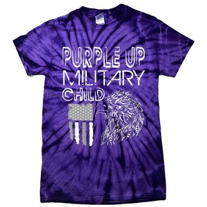 Military Childs Month Purple Up for Military Child Purple-Up Tie-Dye T-Shirt