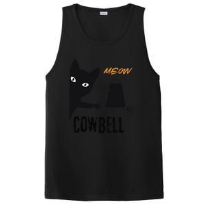 More Cowbell Meow Cowbell Cute Funny Cat PosiCharge Competitor Tank