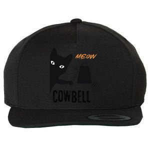 More Cowbell Meow Cowbell Cute Funny Cat Wool Snapback Cap