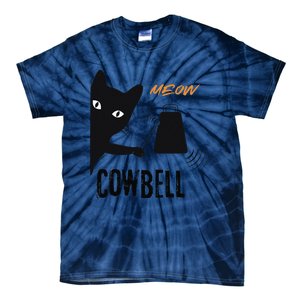 More Cowbell Meow Cowbell Cute Funny Cat Tie-Dye T-Shirt