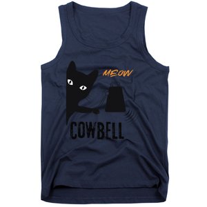 More Cowbell Meow Cowbell Cute Funny Cat Tank Top