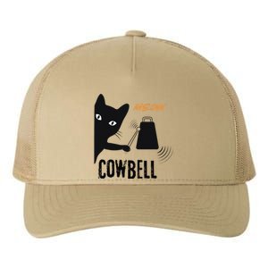 More Cowbell Meow Cowbell Cute Funny Cat Yupoong Adult 5-Panel Trucker Hat