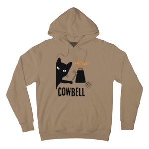 More Cowbell Meow Cowbell Cute Funny Cat Hoodie