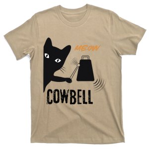 More Cowbell Meow Cowbell Cute Funny Cat T-Shirt