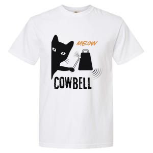 More Cowbell Meow Cowbell Cute Funny Cat Garment-Dyed Heavyweight T-Shirt