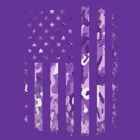 Military Child Month Usa Flag Distressed Military Cooling Performance Crew T-Shirt