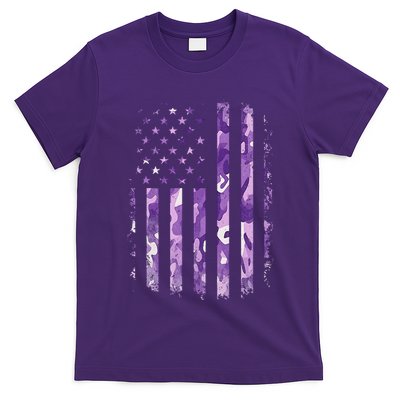 Military Child Month Usa Flag Distressed Military T-Shirt
