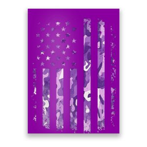 Military Child Month Usa Flag Distressed Military Poster