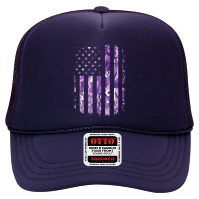 Military Child Month Usa Flag Distressed Military Trucker Hat