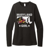 Maryland Crab Maryland Girl Maryland Blue Crab Crabbing Womens CVC Long Sleeve Shirt