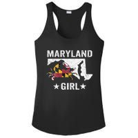 Maryland Crab Maryland Girl Maryland Blue Crab Crabbing Ladies PosiCharge Competitor Racerback Tank