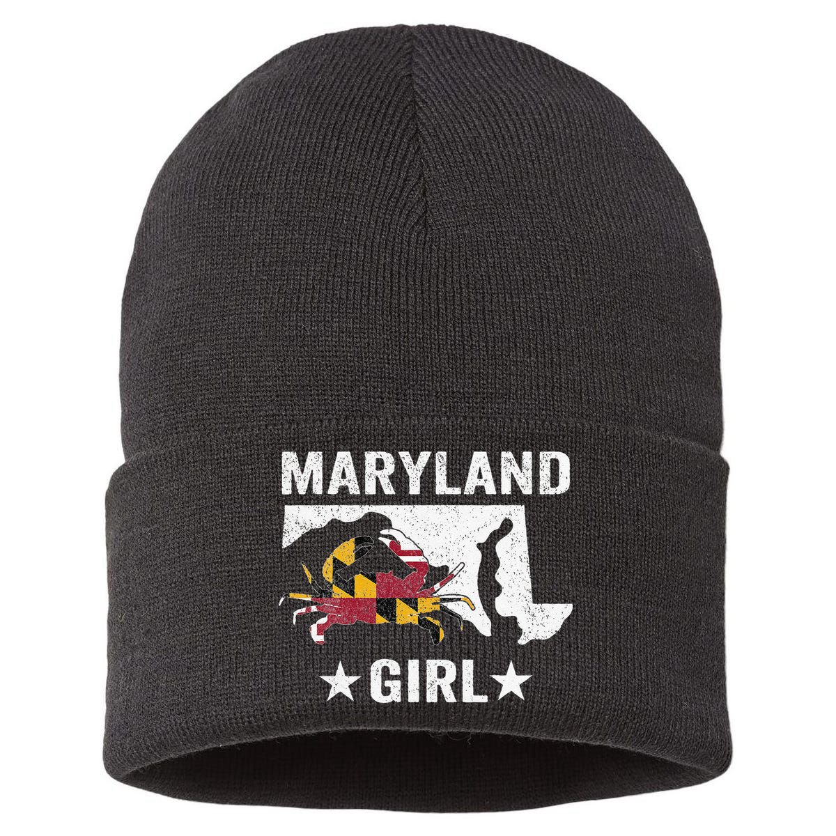 Maryland Crab Maryland Girl Maryland Blue Crab Crabbing Sustainable Knit Beanie