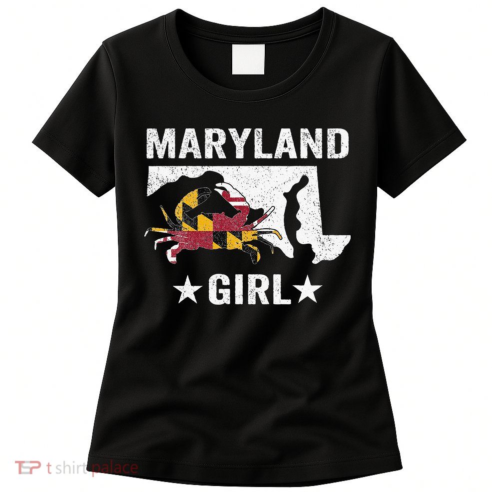 Maryland Crab Maryland Girl Maryland Blue Crab Crabbing Womens T-Shirt