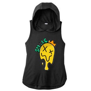 Melting Candle Ladies PosiCharge Tri-Blend Wicking Draft Hoodie Tank