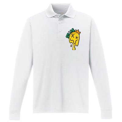 Melting Candle Performance Long Sleeve Polo