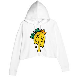 Melting Candle Crop Fleece Hoodie