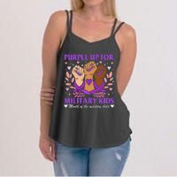 Military Child Month Purple Military Women's Strappy Tank