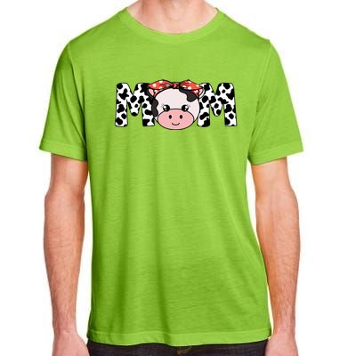 Mother Cow Mom Farming Birthday Gift Funny Family Matching Gift Adult ChromaSoft Performance T-Shirt