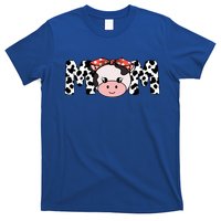 Mother Cow Mom Farming Birthday Gift Funny Family Matching Gift T-Shirt