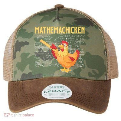 Mathemachicken Chicken Math Lover Animal Poultry Owner Legacy Tie Dye Trucker Hat