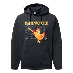 Mathemachicken Chicken Math Lover Animal Poultry Owner Performance Fleece Hoodie